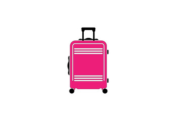 Luggage suitcase vector illustration isolated on white background