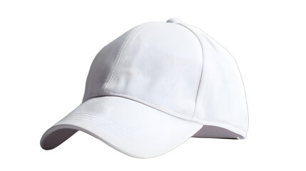 Fototapeta premium [Transparent Background PNG]White Baseball Cap Isolated On White Background