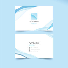 Fototapeta premium Blue Wave Business Card Templates