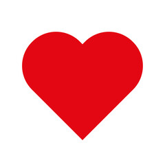 Heart simple icon. Geometric shape. Valentines. Solid icon. Vector on white background.