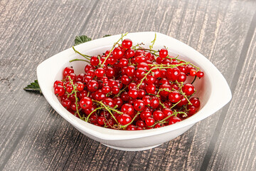 Sweet ripe red currant berries