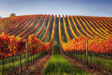 vineyard in autumn
