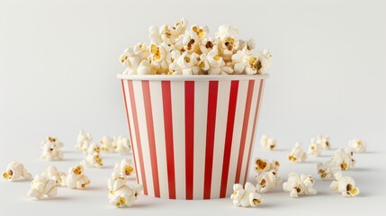 The bucket of popcorn