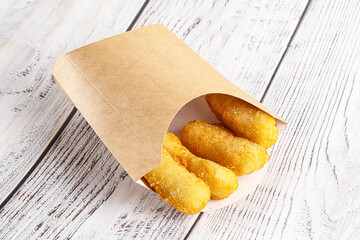 Breaded cheese sticks snack appetizer