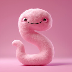 Fototapeta premium Letters of the alphabet, kawaii anime, Japanese monster, ideal for children's education
