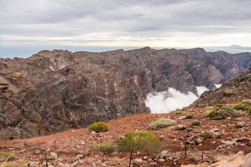 View from Roque de los Muchachos on the island of La Palma.