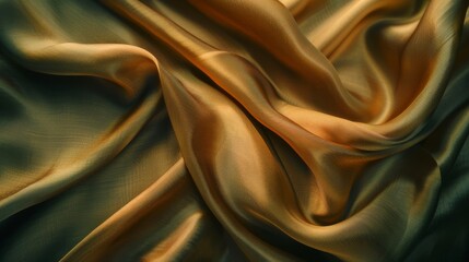 Fototapeta premium Abstract Golden Fabric Texture.