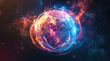 Obraz premium Fiery Planet