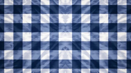  Blue and White Gingham Fabric