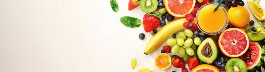 Fresh Fruit and Juice Arrangement
