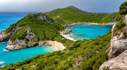 korfu, grece, grecja, plaża bich holydays