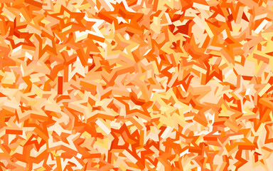 Light Orange vector template with sky stars.
