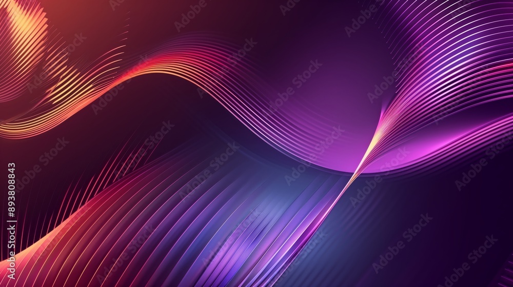 Poster enjoy a sleek abstract background with dynamic lines and vibrant gradients for a modern aesthetic.