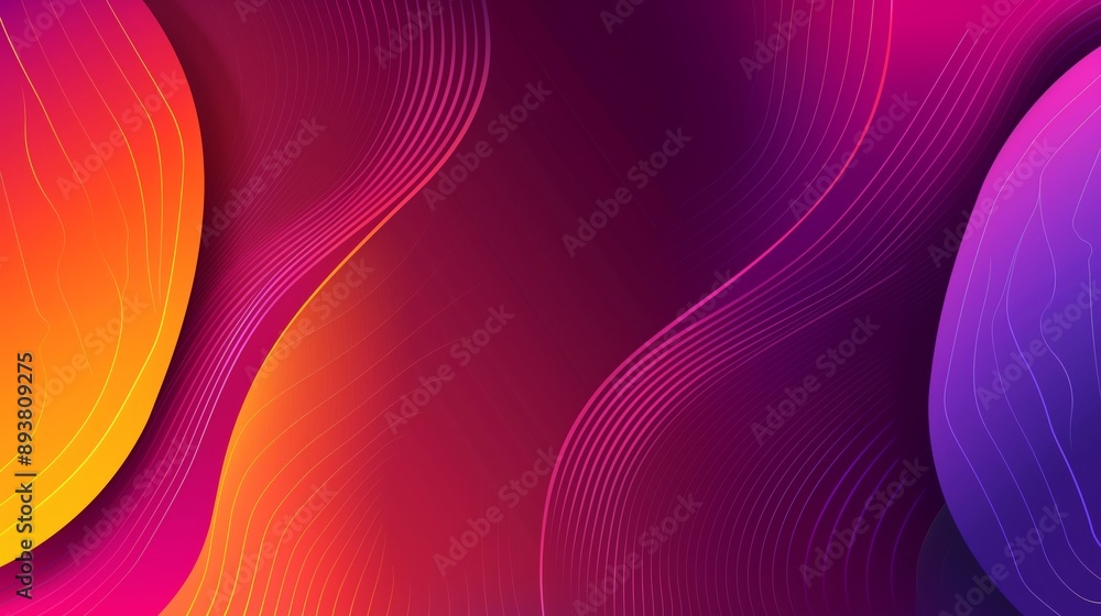 Poster a modern abstract background with dynamic lines and vibrant gradients for captivating designs.