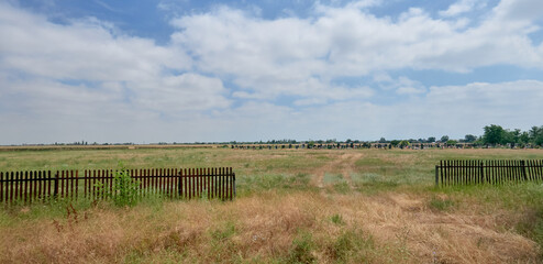 Fototapeta premium landscape in rural areas in Ukraine