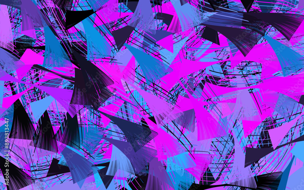 Canvas Prints light pink, blue vector background with abstract shapes.