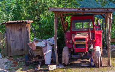 On the Transapuseni road in Romania