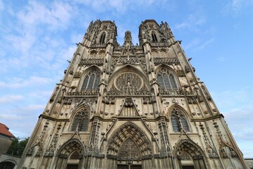 La cathédrale Saint Etienne, ville de Toul, département de Meurthe et Moselle, France