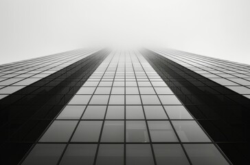 Glass Facade of a Modern Skyscraper