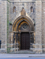 entrance to the church