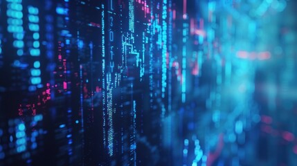 Fototapeta premium Digital Code Matrix Abstract