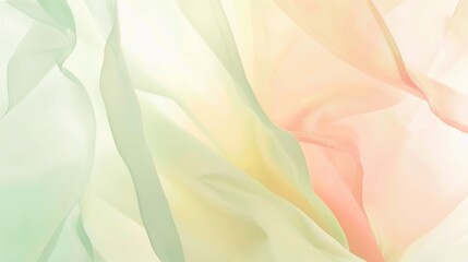 Obraz premium A calming pastel background with a blend of pale green, soft pink, and light yellow