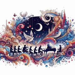 this vector about symphony of color 