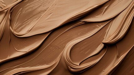 Obraz premium Beautiful and Soft Chocolate Brown Texture on a Beige Background for Delicious Product Advertising