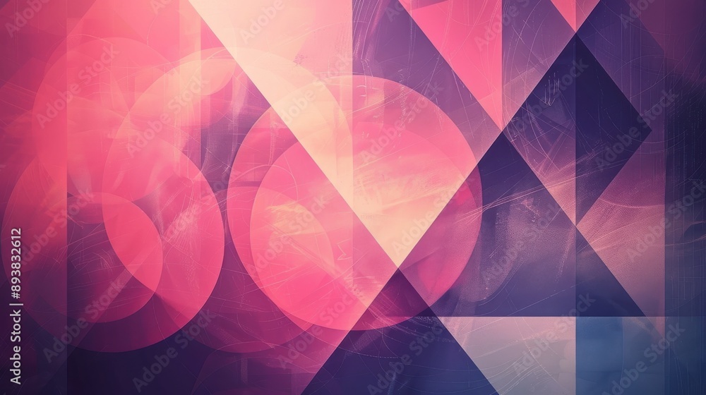 Aufkleber abstract background design with golden hexagon octagon generated-ai