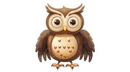Fototapeta premium Cartoon Owl Illustration