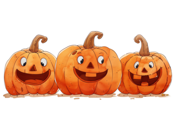 halloween pumpkin isolated on white