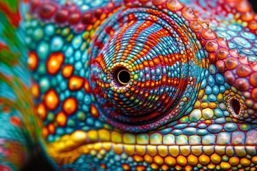 Details of the chameleon skin