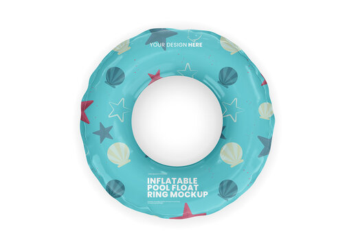 Inflatable Pool Float Ring Mockup