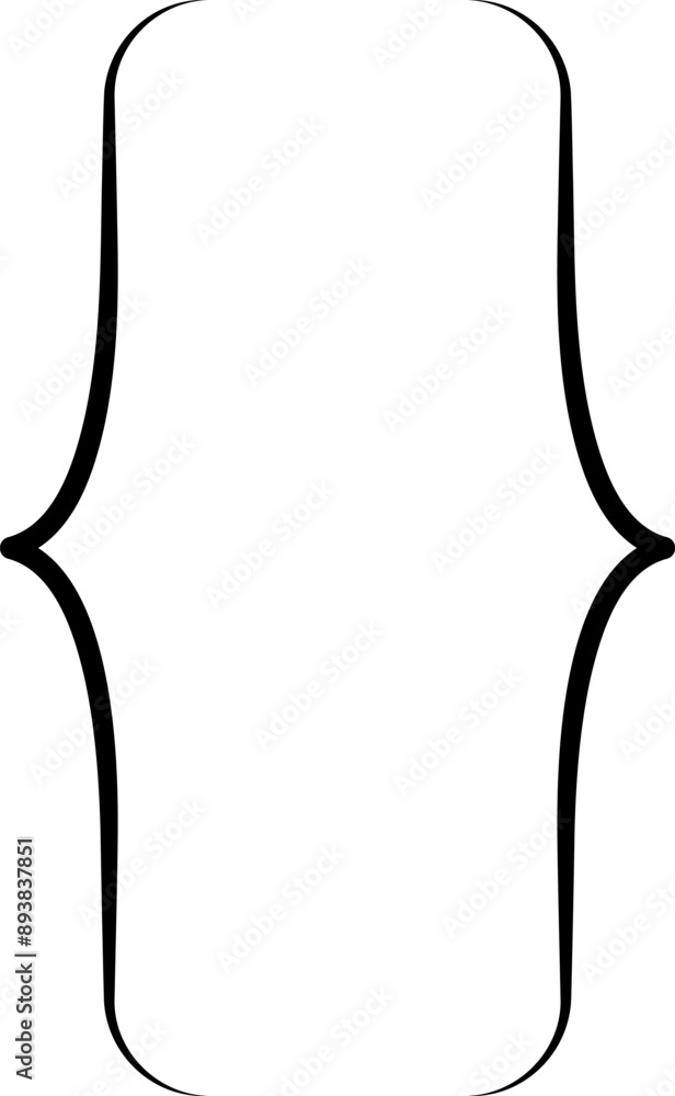 Aufkleber Braces or curly brackets icon. Curly braces, double symmetric brackets. Vector Typography symbols pair, frames for punctuation, maths, elements sign for text quote.