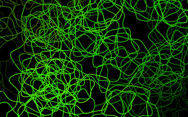 Dark Green, Yellow vector backdrop with memphis shapes.