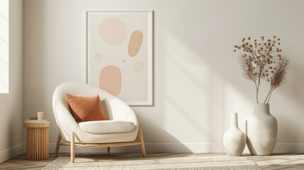 Minimalist Living Room Design with a Touch of Nature