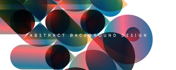 Trendy simple fluid color gradient abstract background with circles and shapes. Vector Illustration For Wallpaper, Banner, Background, Card, Book Illustration, landing page