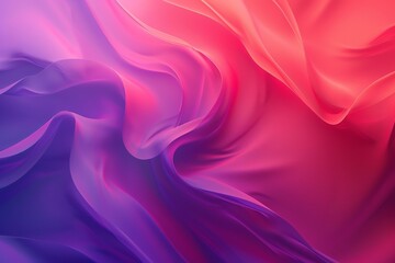 Obraz premium Elegant purple and pink gradient background with flowing fabric shapes, creating an abstract design
