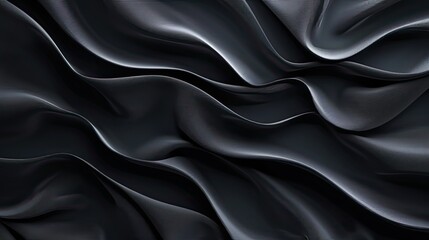 Fototapeta premium Smooth 3D fabric ripples with intricate patterns, forming a detailed abstract background