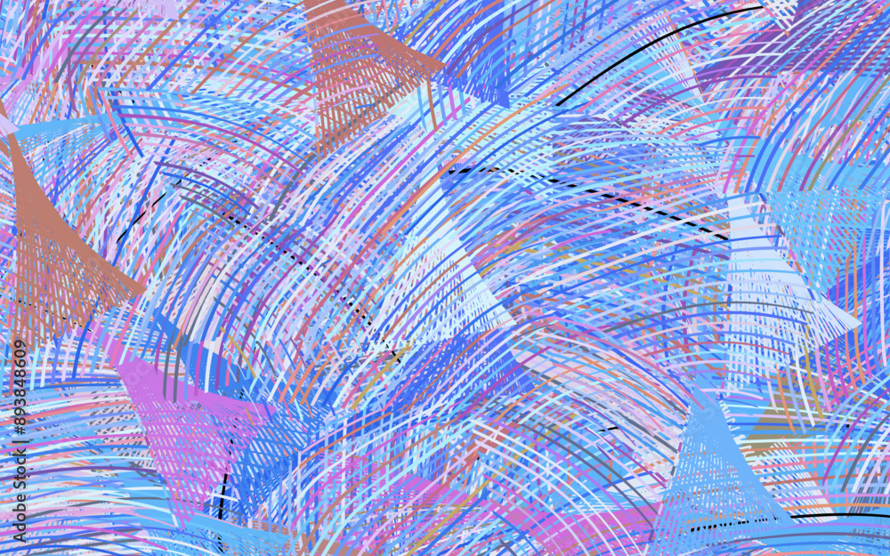 Poster light multicolor vector pattern with random forms.
