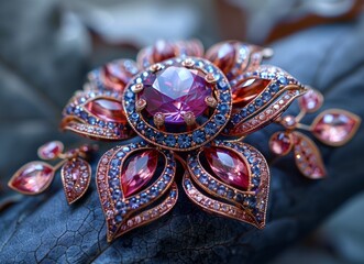 rhinestones, fashion, illustration, jewellery, designs " ai generated " 