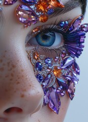 rhinestones, fashion, illustration, jewellery, designs  " ai generated "
