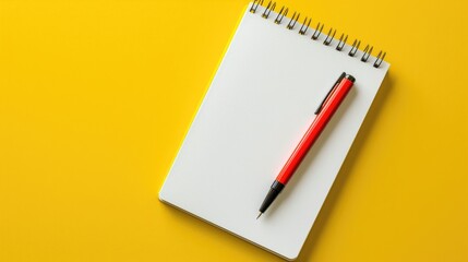 Notebook inscription of goals with yellow background