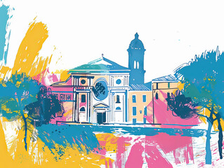 Risograph Colorful Riso Print Travel