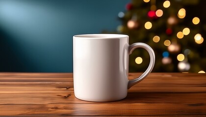 Clean coffee mug with customizable design space for promotional merchandise
