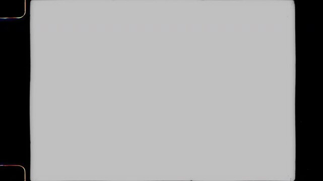 16mm Old Film Sprocket and Frame Matte Seamless 4K Video Overlay Background Loop