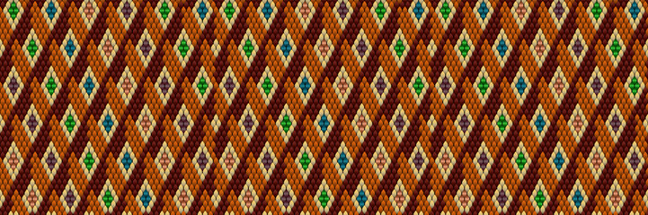  Folk ornament, national pattern, ethnic embroidery, ornamental texture, traditional geometric motives of the tribes of the African continent.