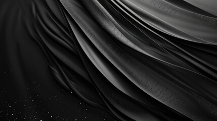 Obraz premium Hypnotic Flow: Abstract Black Line Wallpaper