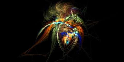 Kunstvoll Fraktal Hintergrundmotiv 