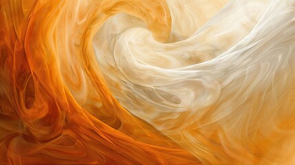 Sunbaked orange and dusty beige sand vortexes capturing desert essence backdrop